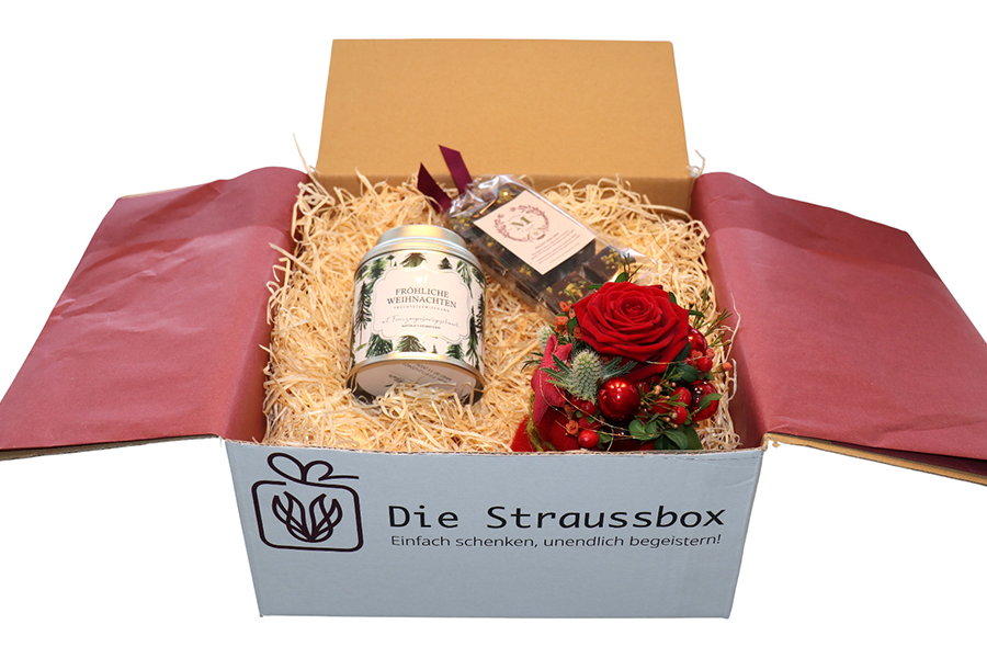 Weihnachten Geschenkbox  – Straussbox Besinnliche Tage