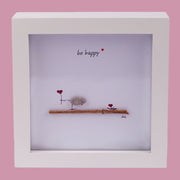 Pebble Bild "be happy"