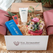 Die Straussbox - Kosmetik Box - geöffnete Box mit enthaltenen Produkten